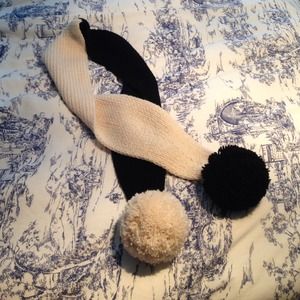 Kate Spade black & white scarf