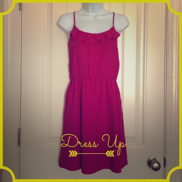 NWOT Ruffle Slip Dress - Picture 2 of 6