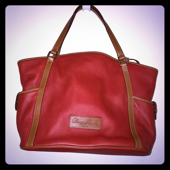 Dooney & Bourke Handbags - Authentic Red Medium Dooney & Bourke Tote Bag