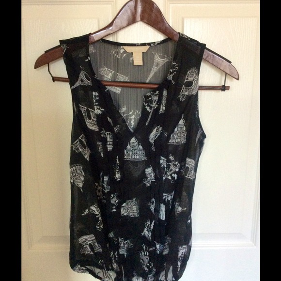 SOLD****NWOT  Sheer French Top🌸🌷 - Picture 2 of 3