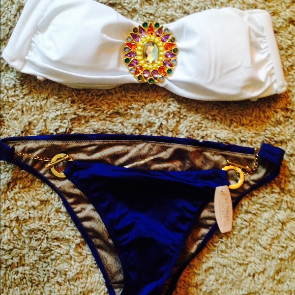 Victoria secret gem and chain bathing suit