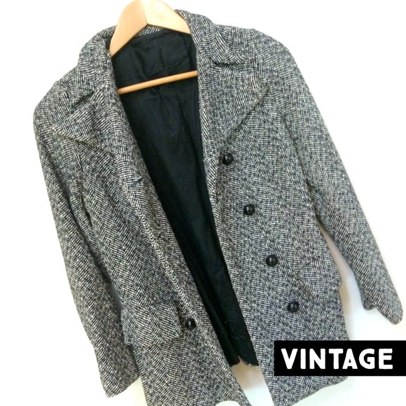 ⛔️SOLD⛔️ Vintage Herringbone Blazer/Coat - Picture 1 of 2