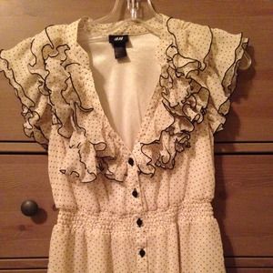 H&M ruffled blouse