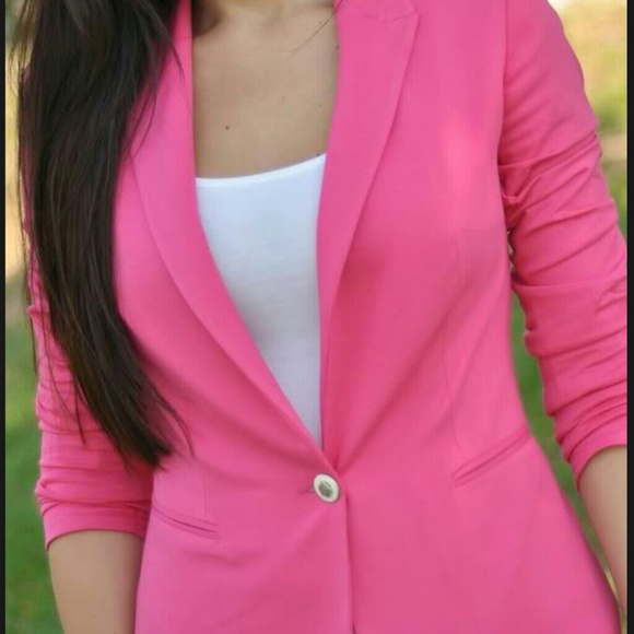 candy pink blazer