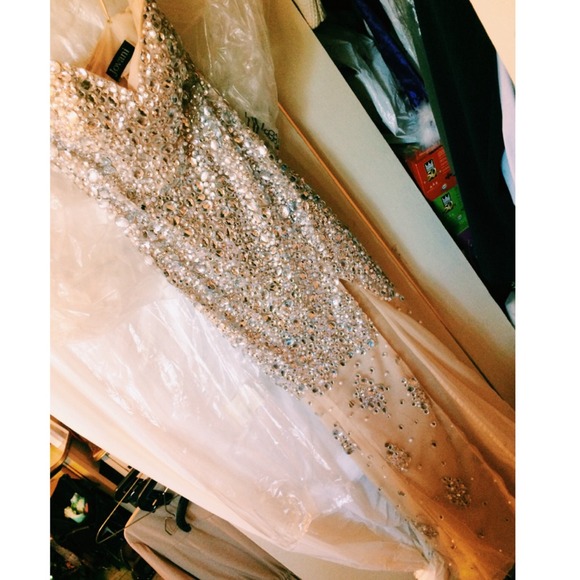 Jovani beaded nude dress💢SOLD💢