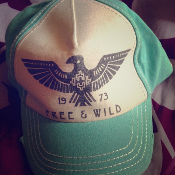 Distressed Billabong Mint & Cream Baseball Cap
