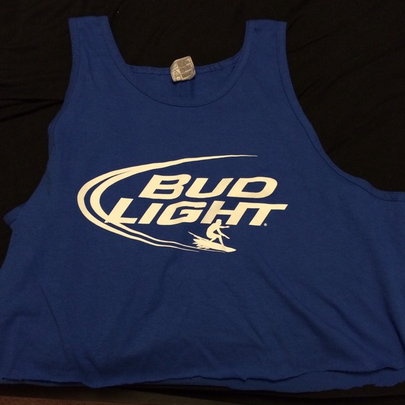 Bud light semi crop top tee!