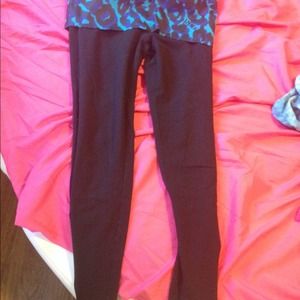 VS pink yoga fold leggings