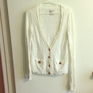 Cream colored cardigan