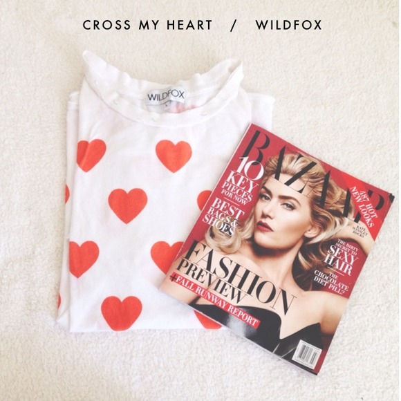 Wildfox Heart Print Tee - Picture 1 of 2