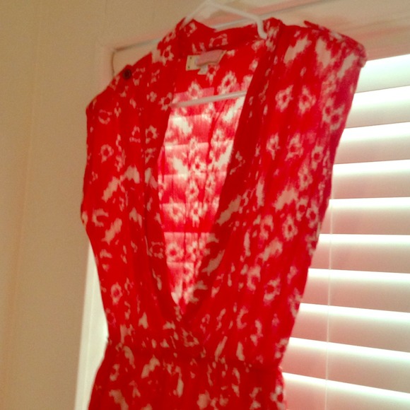 Adorable Red Ikat Dress