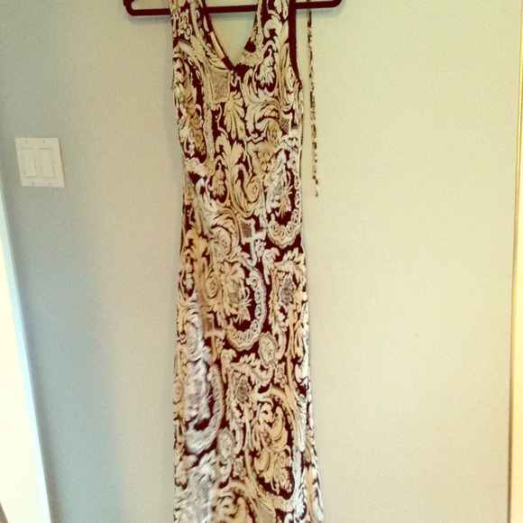 Sequin black and white sequin maxi dress