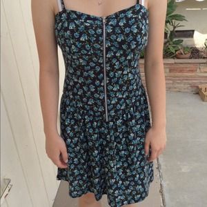 American Rag zip-front floral dress