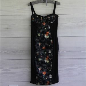 Dolce and Gabbana black slip dress