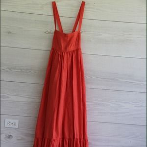 Orange Linen Talitha Dress