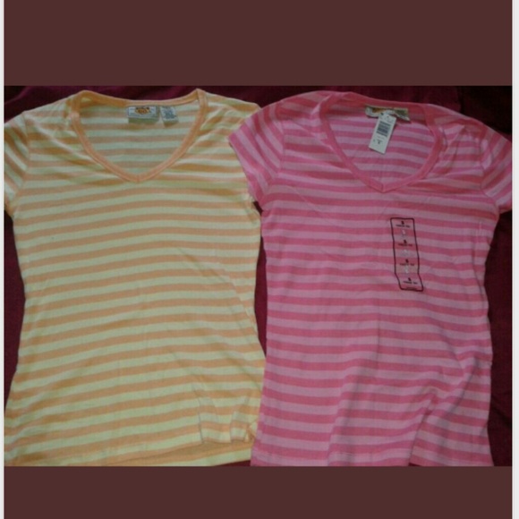 2 Small Vnecks NWT