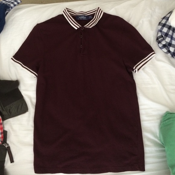 Topman Maroon and White Polo Bundle