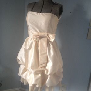 Pale peach dress