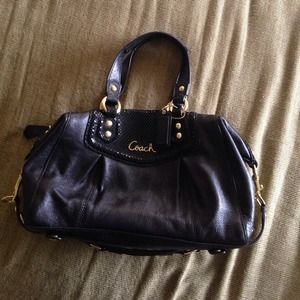 Coach Black Leather Purse