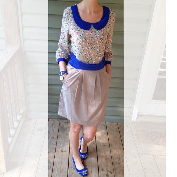 ๐BUNDLED๐ ๐HP 7/27๐Freeway Blue & Gray Dress - Picture 2 of 4