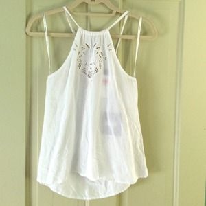 NWT MINKPINK white delicate blouse