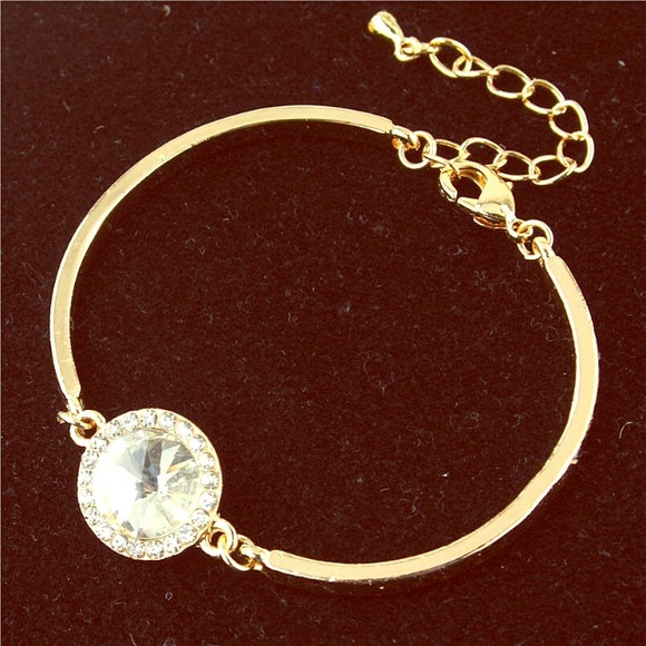 Diamond bangle bracelet
