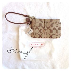 COACH Signature Wristlet
