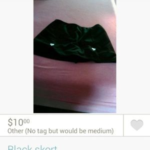 Black skort