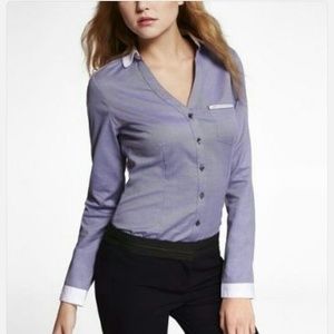 Express Long Sleeve Welt Pocket Essential Shirt