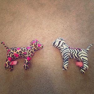Victoria's Secret Pink dogs leopard and zebra