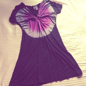 Tie Dye Front / Black Dress