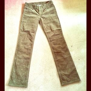 Olive Green J. Crew Corduroy Pants- 26R