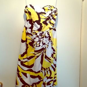 Fun strapless express dress worn once