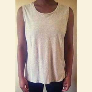 Gray muscle tank