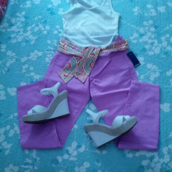 **Sold**Purple skinny pants