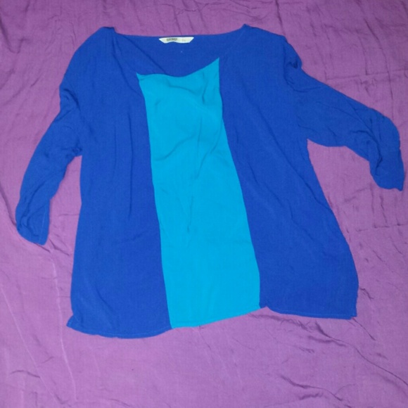 Color block blouse