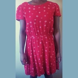 Red summer dress