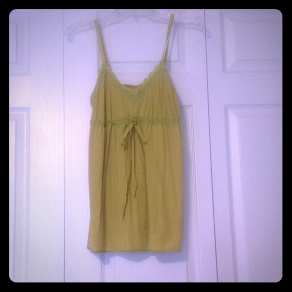 Green Lace Tank Top