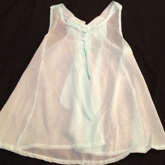 Mint Bow Back Top Size XS. Never Worn. - Picture 2 of 4