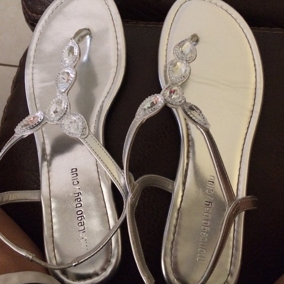 Silver sandals