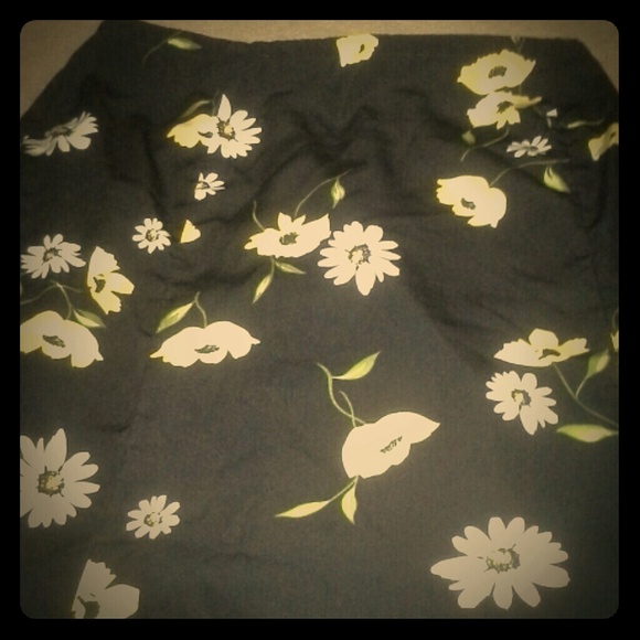 Long flower skirt