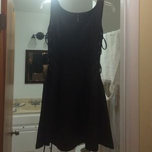 Black pleather dress