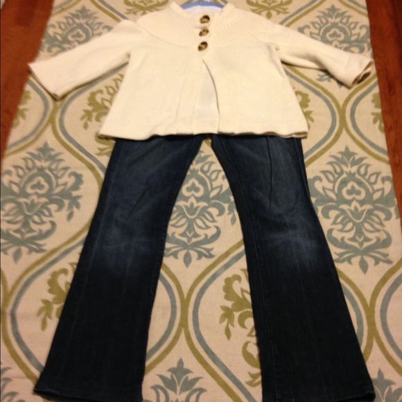 Cream cotton cardi from Nordstrom