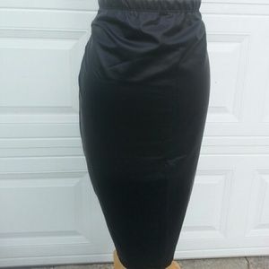 Black Leather pencil skirt