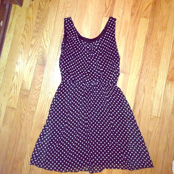 SOLD in bundle: Black and white polka dot dress