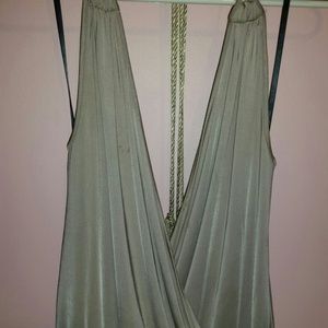 Bebe gold open back halter