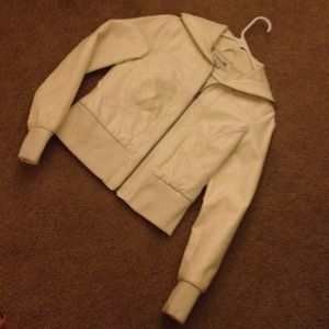White leather jacket