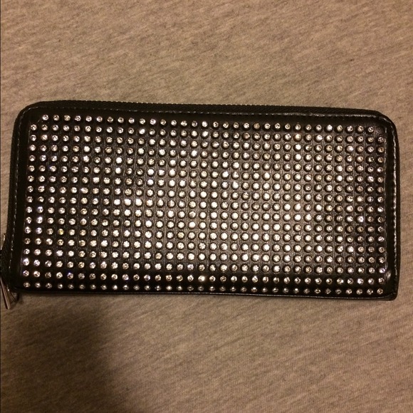 rhinestone embellished wallet