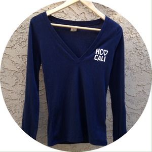 Hollister Navy Blue Long Sleeve