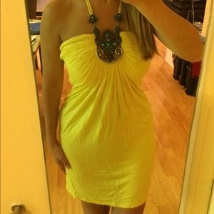 Sexy bejeweled halter dress!